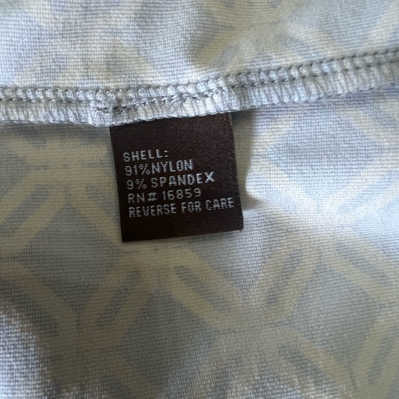 J.McLaughlin Gilchrist shirt dress in gray and yellow print - Picture 5 of 7